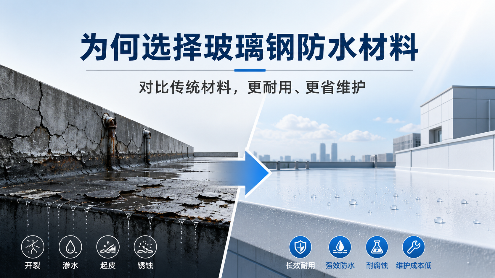 在盐城，为何选择玻璃钢防水材料而非传统材料